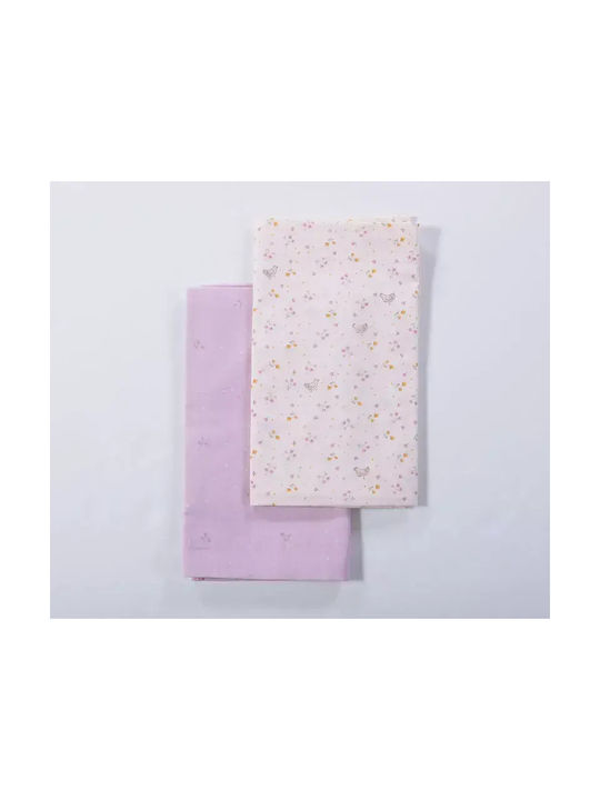 Nef-Nef Homeware Set Baby Sheets Cradle Cotton Cute & Sweet Ecru 70x120cm