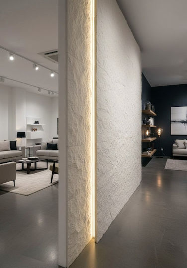 3D Wandpaneele mit Kleber Graue 60x120cm 10Stücke