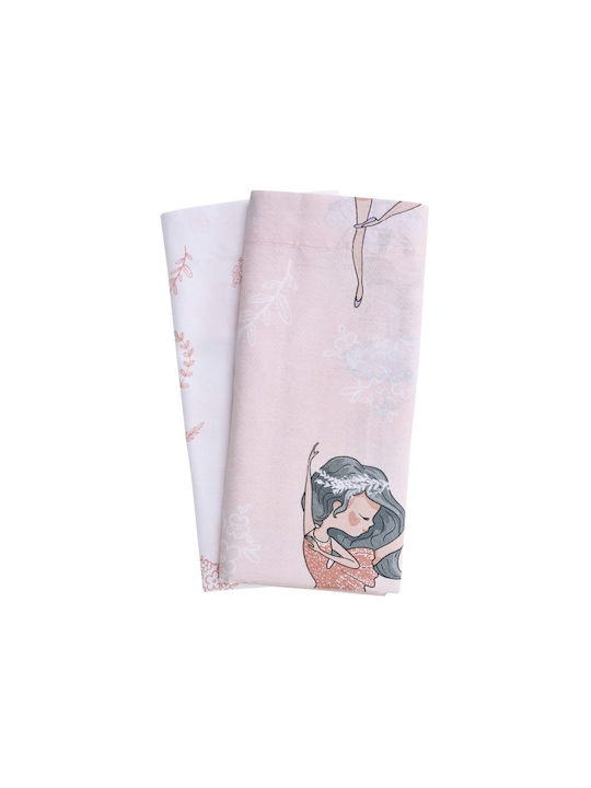Das Home Fun 4913 Set Baby Bettlaken Für Wiege Baumwolle Flieder, Rosa Rosa 70x120cm 2Stück
