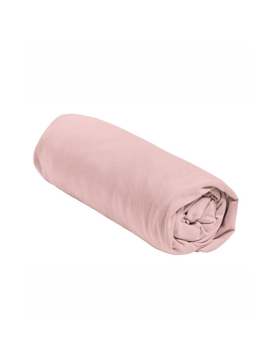Kentia Suave 14 Baby Sheet Crib Cotton Fitted Pink 70x140cm