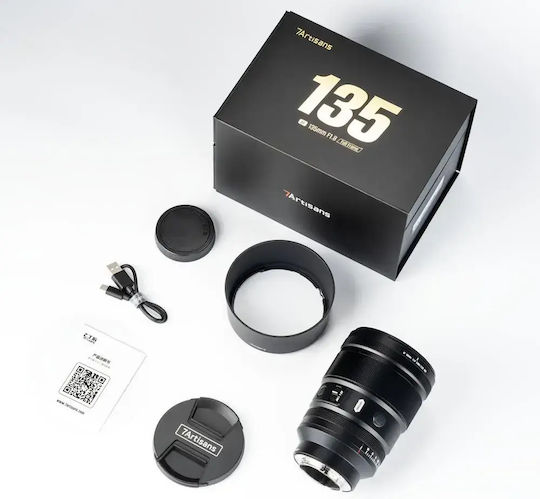 7artisans Voller Rahmen Kameraobjektiv AF 135mm F1.8 für Sony E Berg Schwarz