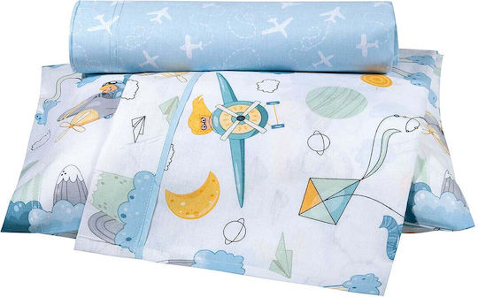 Alouette Set Airplanes Blue 130x170cm Alouette Set Airplanes Blue 130x170cm