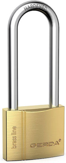 Gerda Bronze Padlock Brass with Key 1pcs
