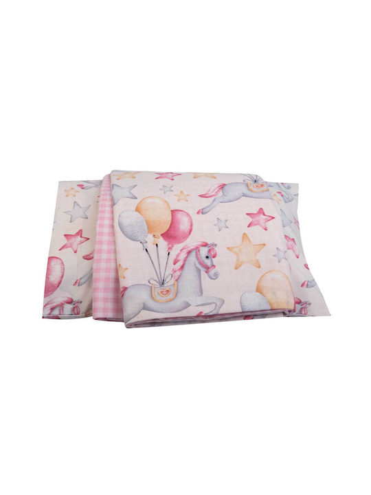 Greenwich Polo Club 8828 Baby Sheets Set Crib Pink 130x170cm 3pcs