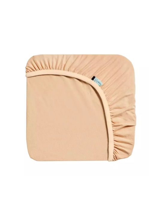 Ergo Pouch Βρεφικό Σεντόνι Κούνιας Βαμβακερό Καφέ 70x140εκ.