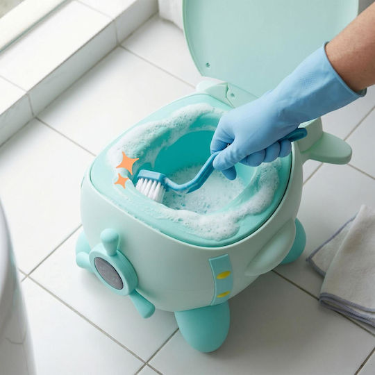 Relaxdays Klassisches Töpfchen mit Deckel Türkis