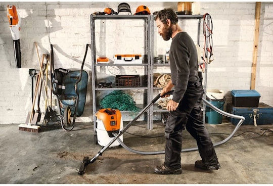 Stihl Прахосмукачка за мокро/сухо почистване 1400W с пластмасов контейнер 20 л Оранжева