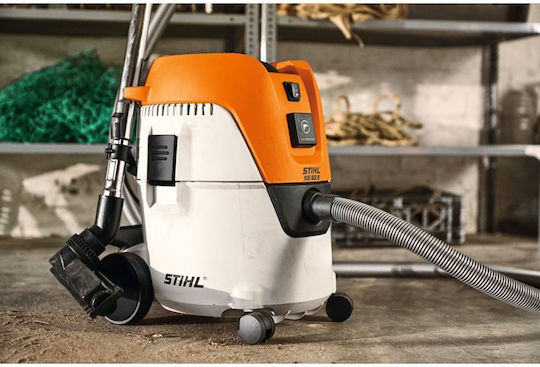 Stihl Прахосмукачка за мокро/сухо почистване 1400W с пластмасов контейнер 20 л Оранжева