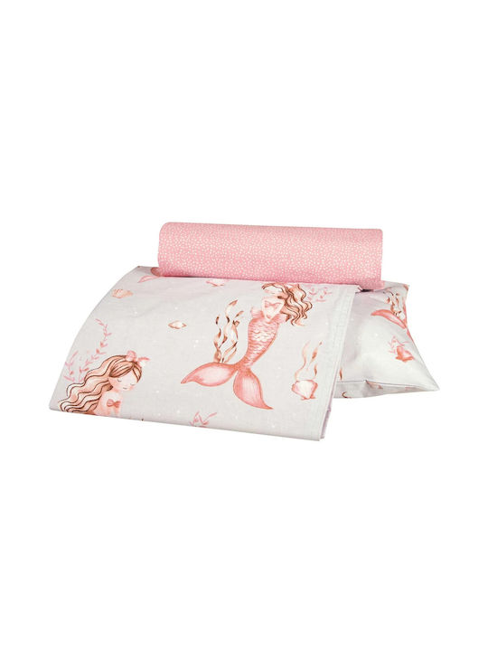 Alouette Baby Sheets Set Crib Cotton Multicolored 130x170cm 3pcs