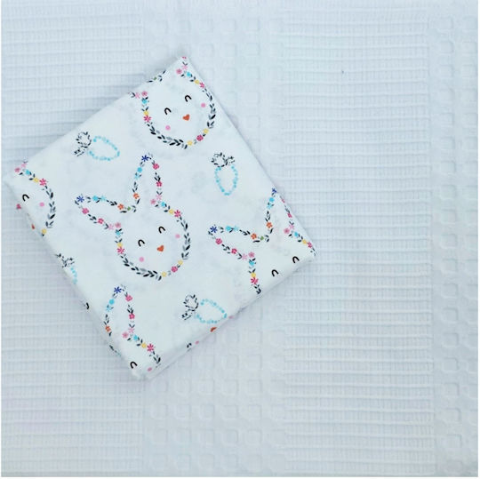 Kotonia Home Set Cu Cauciuc Alb 60x120cm