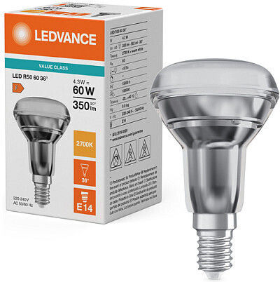 Ledvance LED крушка 85mm за фасунга E14 и форма R50 Топло бяло 345лм