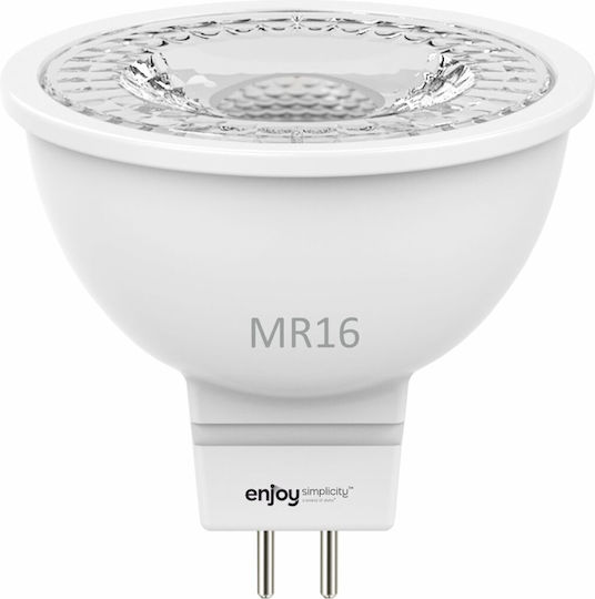 Elvhx LED Bulb 7.8W for Socket GU5.3 and Shape MR16 Cool White 700lm
