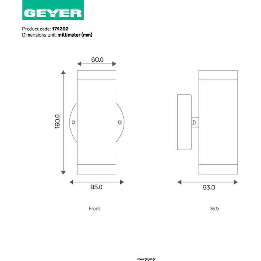 Geyer Спот 9.3x8.5x16см