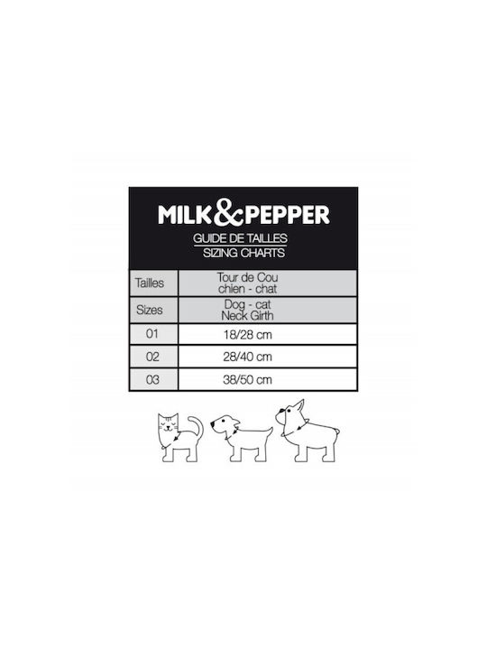 Milk & Pepper Bandana für Hunde Jefferson Beiges S2 28-40cm