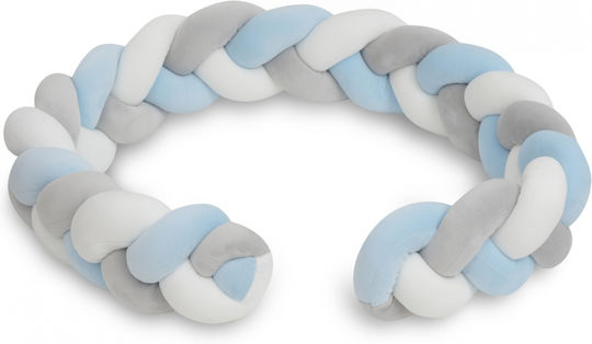 Interbaby Crib Bumpers Braided Inside Blue 12x150cm