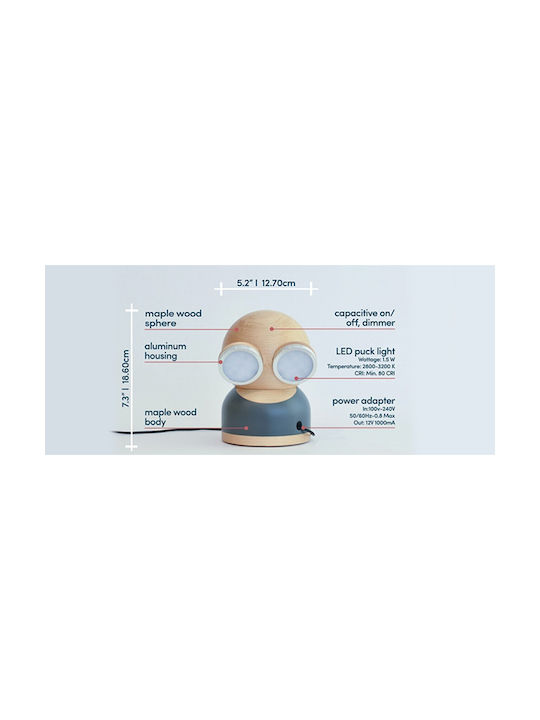 Allocacoc Dekorative Lampe Rot