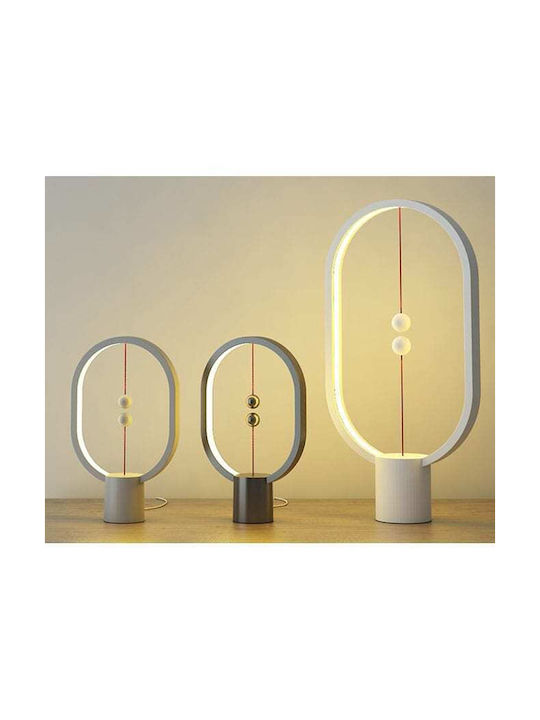Allocacoc Διακοσμητικό Φωτιστικό Heng Balance Lamp Ellipse Mini LED Θερμό Λευκό 2700K 14εκ.