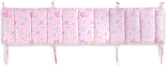 Rythmos Pop Hearts Crib Bumpers Classic Inside Pink 43x200cm Rythmos Pop Hearts Crib Bumpers Classic Inside Pink 43x200cm
