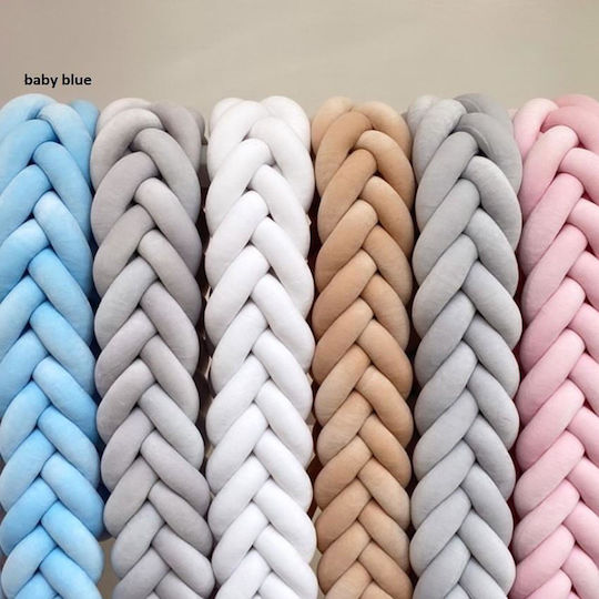Sparrow Velvet Πάντα Πλεξούδα Εσωτερική Baby Blue 14x200cm
