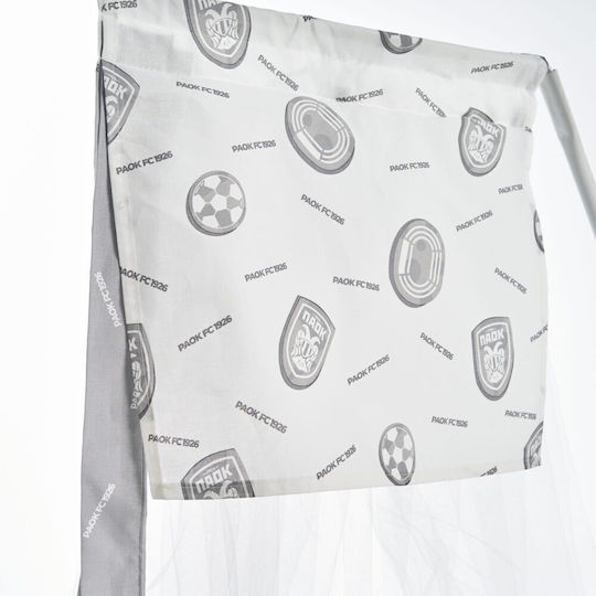 Vesta Home Crib Bumpers Classic Inside White Grey 40x195cm