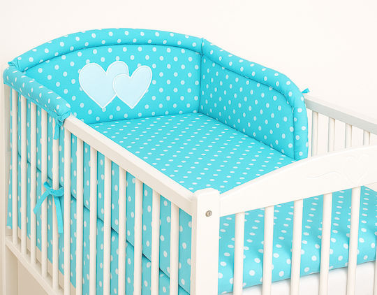 Bobono Πάντα Κλασική Εσωτερική White Hearts And Polka Dots On Turquoise Bobono Πάντα Κλασική Εσωτερική White Hearts And Polka Dots On Turquoise