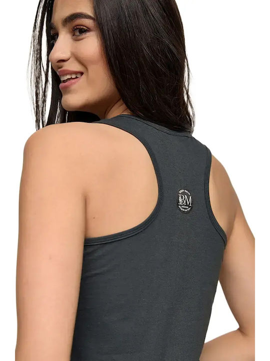Women's Sleeveless Sports Blouse Gray
