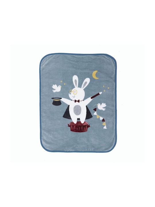Nef-Nef Homeware Pătură Pepinieră Swaddling pături Just Magic Albastru 75x100cm