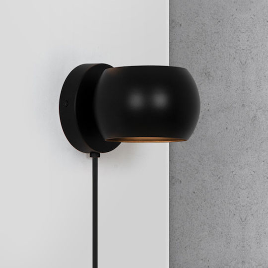 Nordlux Modern Lamp Wall with Socket G9 Black 13x13x11cm
