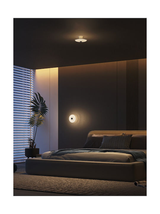 VK Lighting Φωτιστικό Τοίχου με Ενσωματωμένο LED και Θερμό Λευκό Φως Πράσινο