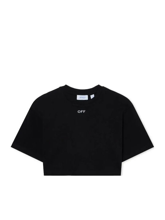Women's Crop T-shirt Black and White