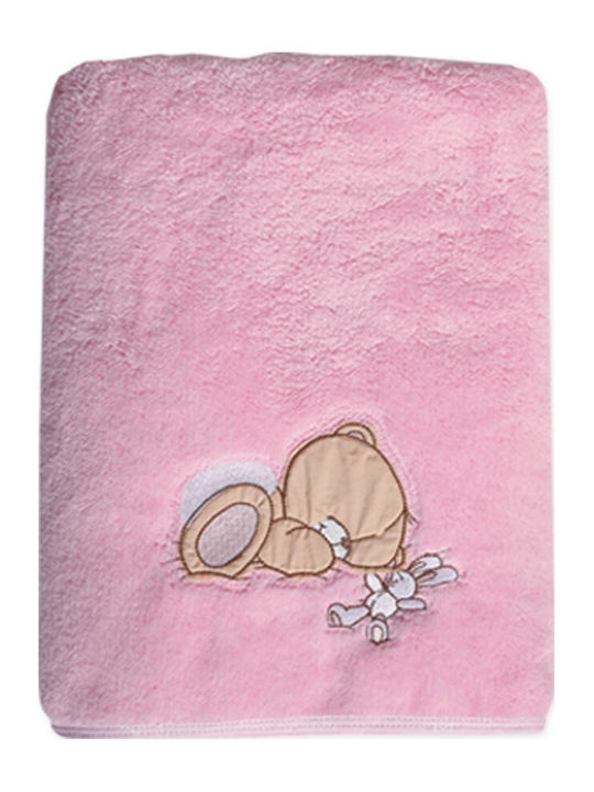 Nef-Nef Homeware Pătură Pătuț Forever Sleepy Fleece Roz 110x150cm