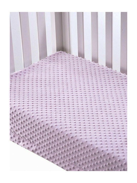 Morven Decke Babydecken Wickeltücher für Kinderzimmer Topitos 044 Samt Rosa 80x110cm