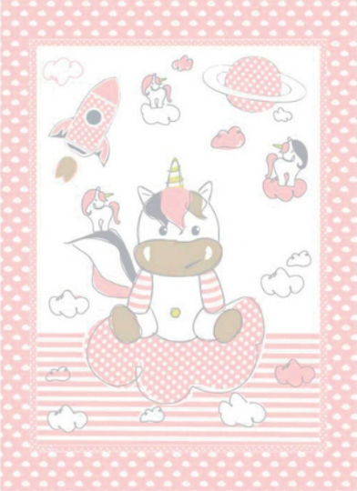 Kikka Boo Wickeltuch Für Kinderzimmer Unicorn 80x110cm