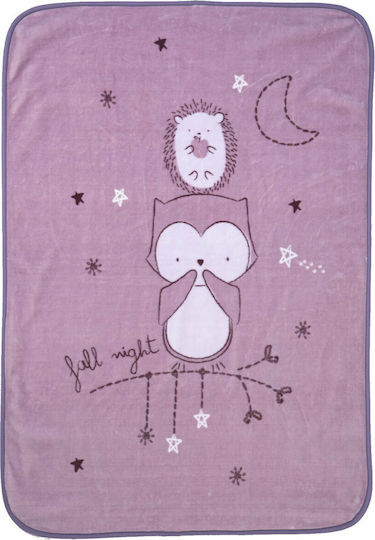 Nef-Nef Homeware Κουβέρτα Αγκαλιάς & Λίκνου Take Care Of Nature 75x100εκ.
