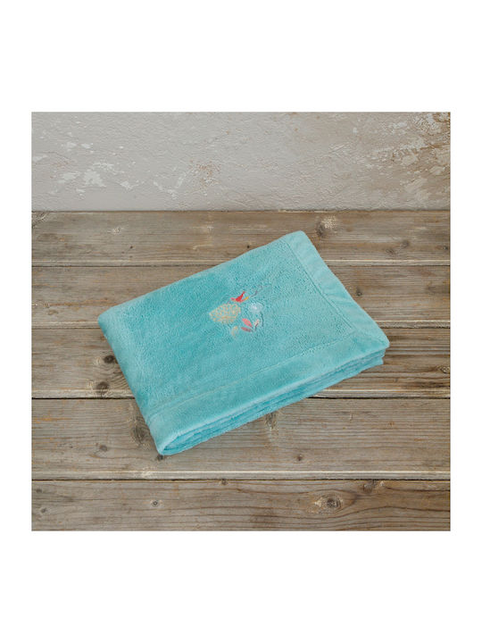 Nima Blanket Nursery Swaddling Blankets Chirp Chirp Turquoise 80x110cm