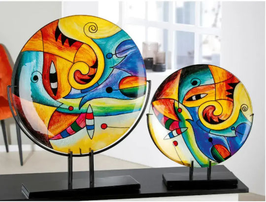 Gilde Obiect Decorativ Din Sticlă Flat Round 10×38,5×41,5 cm