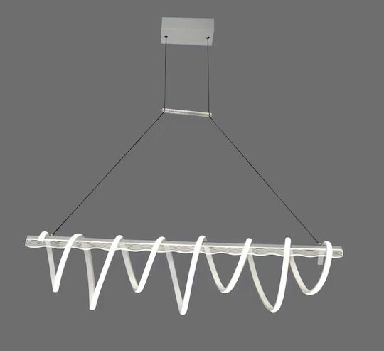 2134 LED Lumini Suspendate Alb 60 cm