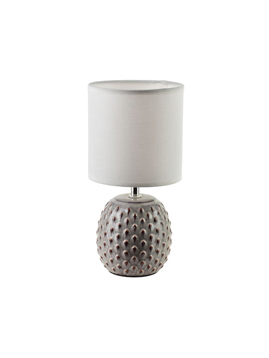 Lampa Портатиф Със Сиво Абажур И Основа