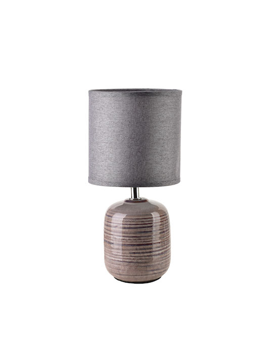Lampa Tischlampen Mit Grau Farbigen Hut Und Basis