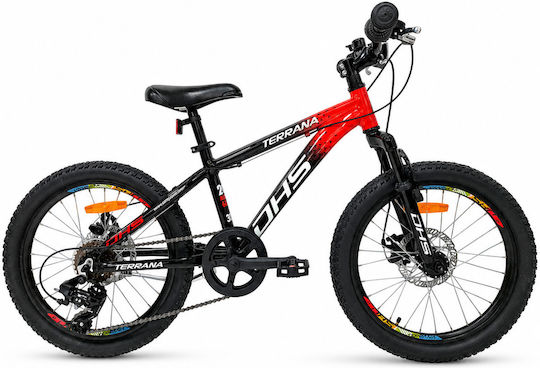 20" Παιδικό Mountain Bike με Δισκόφρενα και Σκελετό Αλουμινίου Μαύρο
