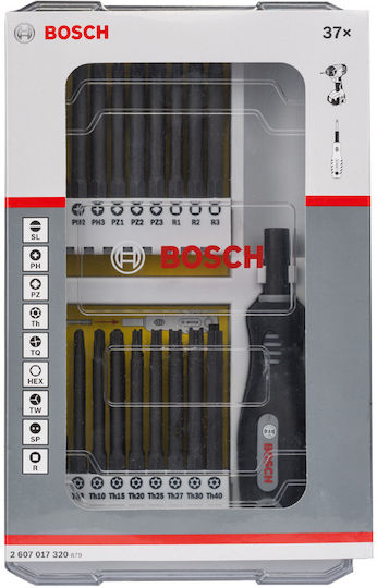Bosch Отвертка с 37 Сменяеми Накрайника