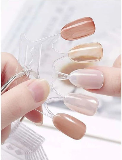 Nail Sample Fan Crown 50 Slots Transparent Tf100174