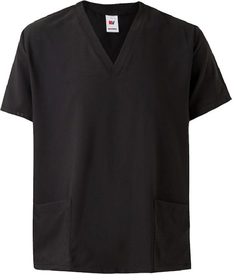 Velilla Unisex Black Medical Blouse