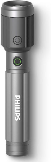 Philips Wiederaufladbar Taschenlampe LED IP44 mit maximaler Helligkeit 650lm
