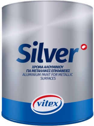 Vitex Χρώμα Υψηλής Θερμοκρασίας Silver 0.375lt Ασημί