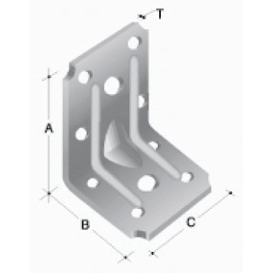 Metal-con Γωνία Σύνδεσης για Πέργκολα 7x7cm