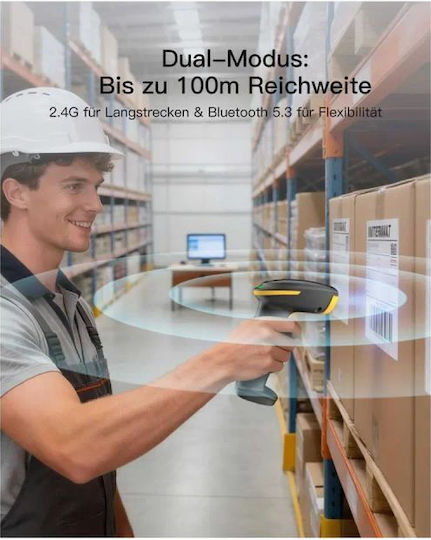 Inateck Handheld Scanner with 2D and QR Barcode Readability