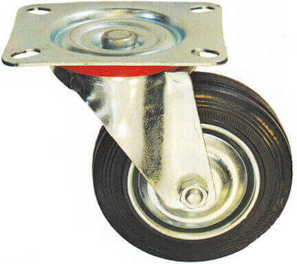 Ruotec 502.000.001.100 Roată Rotativ Negru industrial 100x26mm