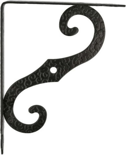 Amig Shelf Bracket from Metal in Black Colour 200x150mm 124003320