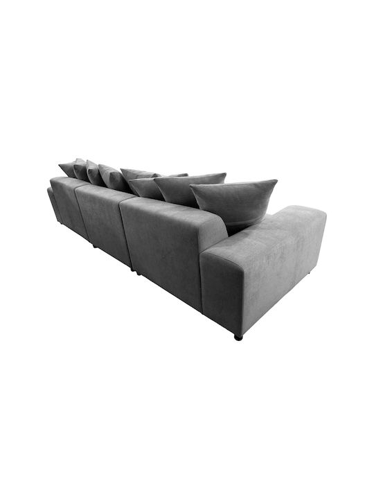 Gerando Corner Couch with Left Corner Anthracite 336x179x83cm